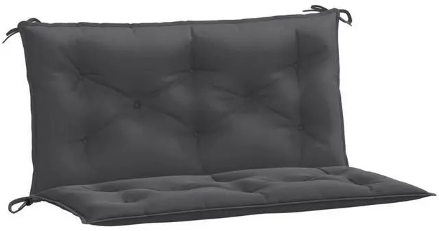 Alt view image 2 of 7 - vidaXL Garden Bench Cushion Melange Anthracite 100% Polyester 39.4x19.7 in