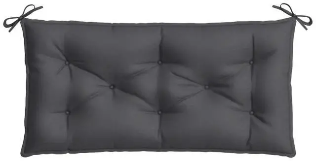 Alt view image 6 of 7 - vidaXL Garden Bench Cushion Melange Anthracite 100% Polyester 39.4x19.7 in