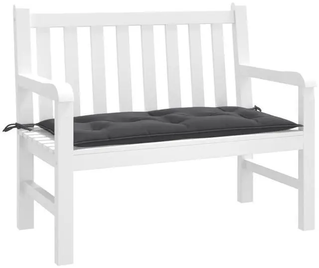 Main image of vidaXL Garden Bench Cushion Melange Anthracite 100% Polyester