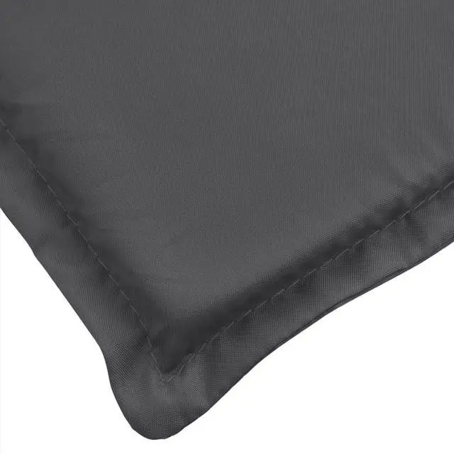 Alt view image 6 of 7 - vidaXL Sun Lounger Cushion Melange Anthracite 100% Polyester Large
