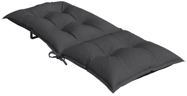 Alt view image 6 of 7 - vidaXL Highback Chair Cushion Set of 2 Melange Anthracite 100% Polyester
