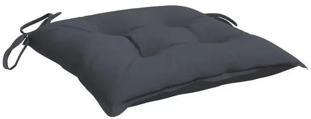 Alt view image 5 of 7 - vidaXL Chair Cushion Set of 4 Anthracite Oxford fabric (100% polyester)