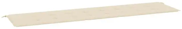 Alt view image 7 of 17 - vidaXL Bench Cushion Water Repellent Garden Seat Cushion Beige Oxford Fabric