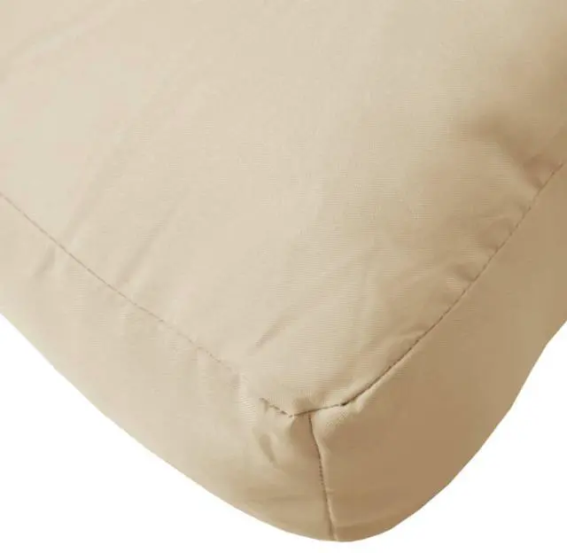 Alt view image 7 of 7 - vidaXL Pallet Cushion Beige 100% polyester 23.6 in x 23.6 in x 4.7 in