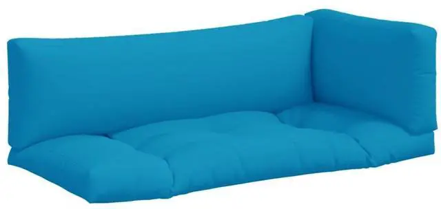 Alt view image 11 of 16 - vidaXL Pallet Sofa Cushions 3 pcs Blue