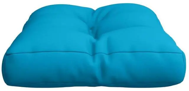 Alt view image 6 of 7 - vidaXL Pallet Cushion Blue Fabric (100% polyester) 19.7" x 15.7" x 4.7