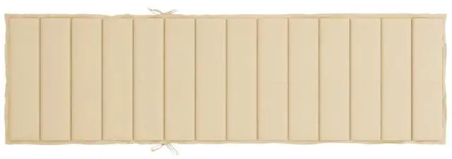 Alt view image 5 of 7 - vidaXL Sun Lounger Cushion Beige Oxford fabric (100% polyester)