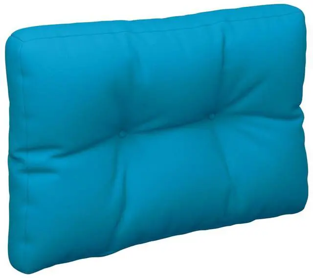 Alt view image 2 of 7 - vidaXL Pallet Cushion Blue Fabric (100% polyester) 19.7" x 15.7" x 4.7