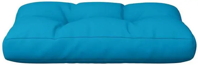 Alt view image 5 of 7 - vidaXL Pallet Cushion Blue Fabric (100% polyester) 19.7" x 15.7" x 4.7