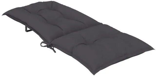 Alt view image 5 of 7 - vidaXL Highback Chair Cushion Set of 6 Anthracite 100% Polyester