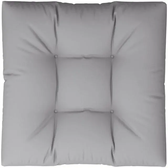 Alt view image 6 of 7 - vidaXL Pallet Cushion Grey Fabric (100% polyester) 27.6 x 27.6 in