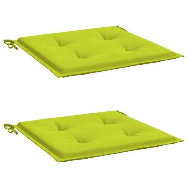 Alt view image 3 of 7 - vidaXL Chair Cushion 2 Pcs Outdoor Patio Seat Cushion Bright Green Oxford Fabric