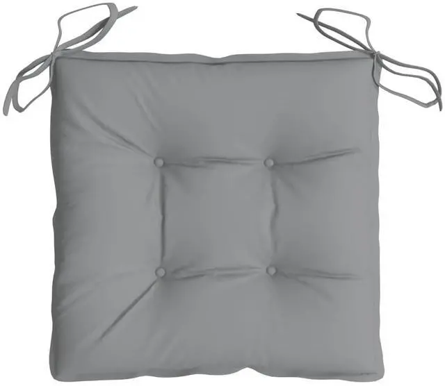 Alt view image 6 of 7 - vidaXL Chair Cushion Set of 6 Grey 100% Polyester 19.7x19.7 in