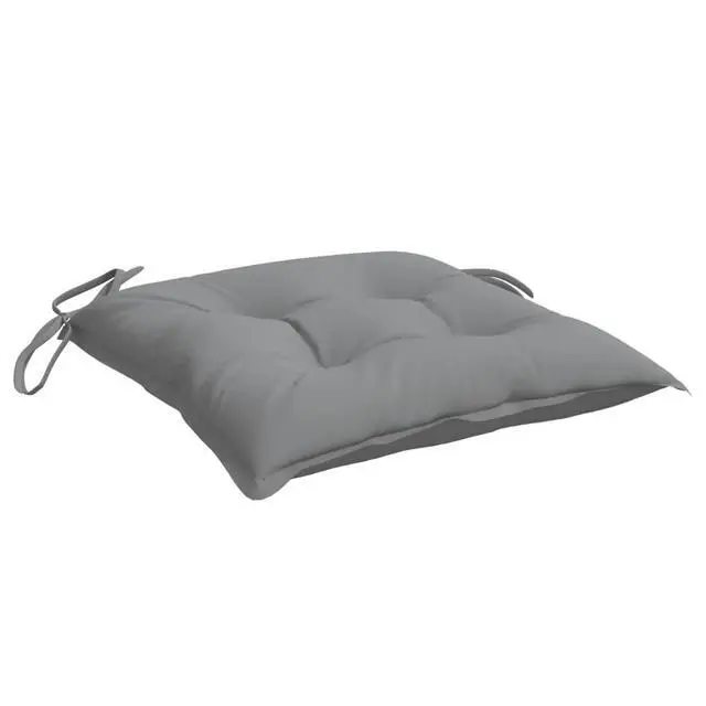 Alt view image 5 of 7 - vidaXL Chair Cushion Set of 4 Grey Oxford fabric 19.7x19.7x2.8 in