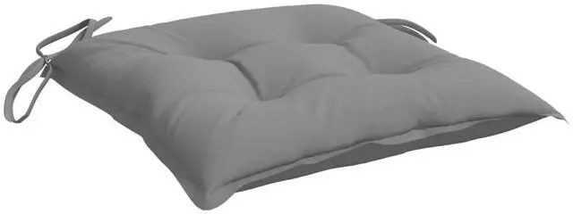 Alt view image 5 of 7 - vidaXL Chair Cushion Set of 6 Grey 100% Polyester 19.7x19.7 in
