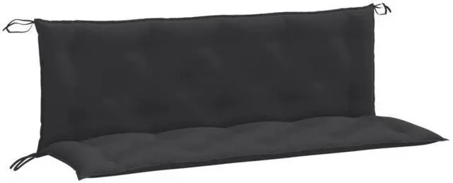 Alt view image 2 of 7 - vidaXL Garden Bench Cushion Melange anthracite 100% polyester
