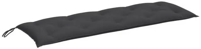Alt view image 5 of 7 - vidaXL Garden Bench Cushion Melange anthracite 100% polyester