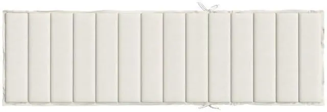 Alt view image 5 of 7 - vidaXL Sun Lounger Cushion Melange cream 100% Polyester
