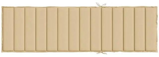 Alt view image 5 of 7 - vidaXL Sun Lounger Cushion Melange beige 100% polyester
