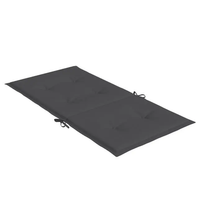 Alt view image 6 of 7 - vidaXL Lowback Chair Cushion Set of 2 Melange Anthracite