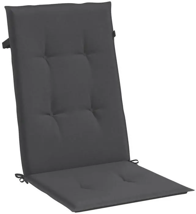 Alt view image 5 of 7 - vidaXL Highback Chair Cushion Set of 2 Melange anthracite