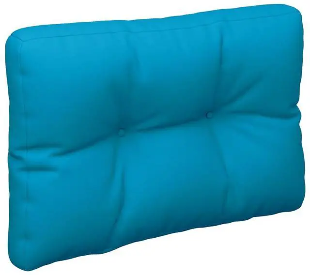 Alt view image 2 of 7 - vidaXL Pallet Cushion Blue 100% Polyester 23.6" x 15.7" x 4.7