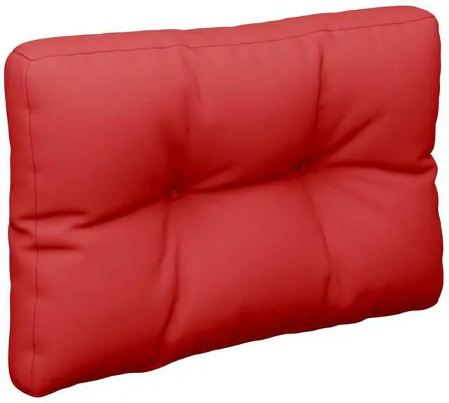 Alt view image 2 of 7 - vidaXL Pallet Cushion Red 100% polyester 23.6" x 15.7" x 4.7