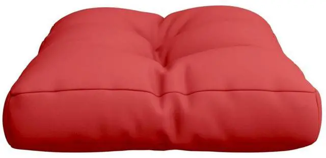 Alt view image 6 of 7 - vidaXL Pallet Cushion Red 100% polyester 23.6" x 15.7" x 4.7