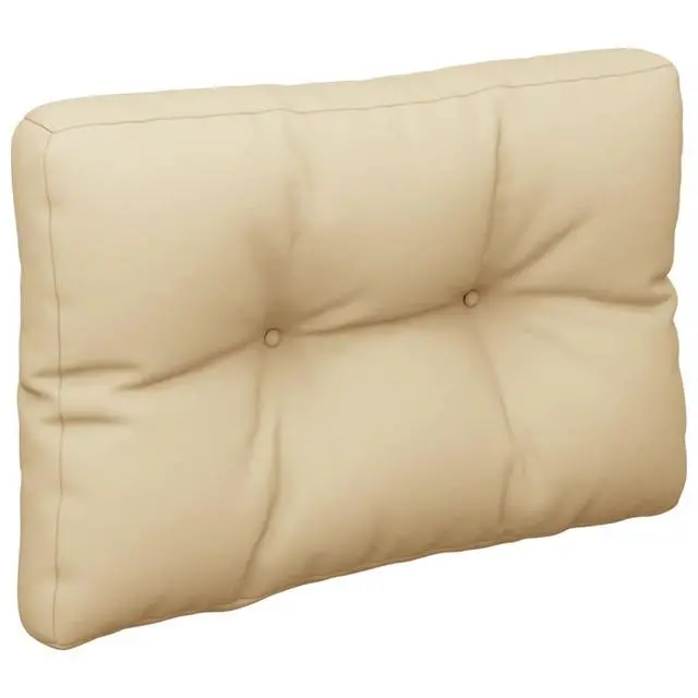 Alt view image 2 of 7 - vidaXL Pallet Cushion Beige 100% polyester Medium