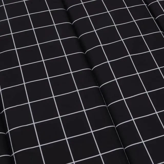 Alt view image 7 of 7 - vidaXL Sun Lounger Cushion Black Check Pattern