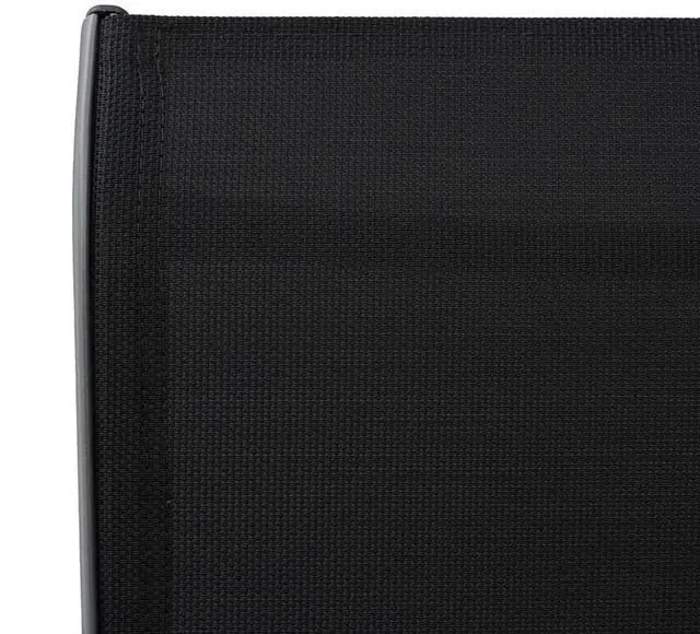 Alt view image 10 of 11 - vidaXL Patio Bar Chairs 2 pcs Black Textilene