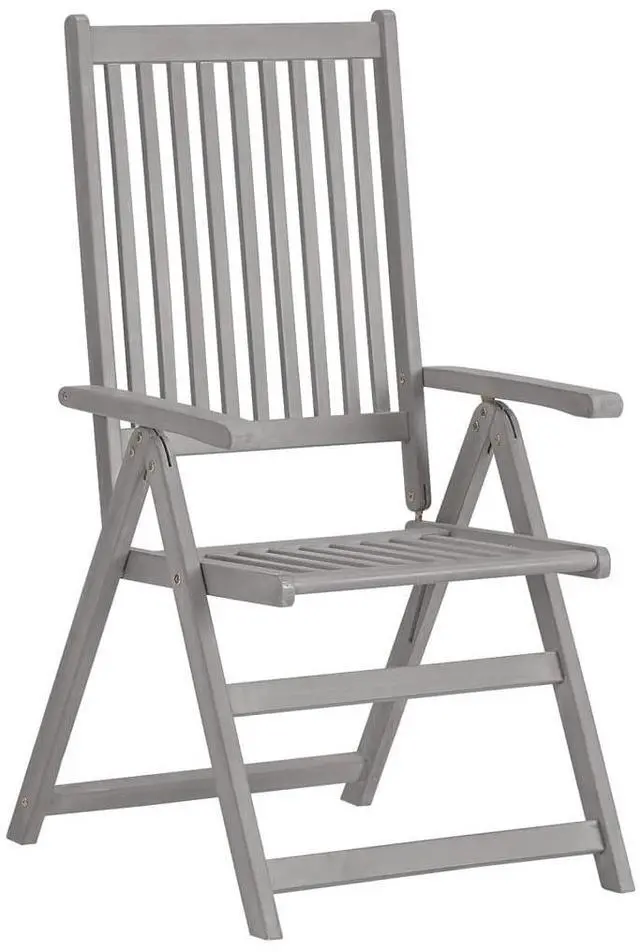 Alt view image 3 of 7 - vidaXL Patio Reclining Chairs with Cushions Furniture 4 Pcs Solid Acacia Wood
