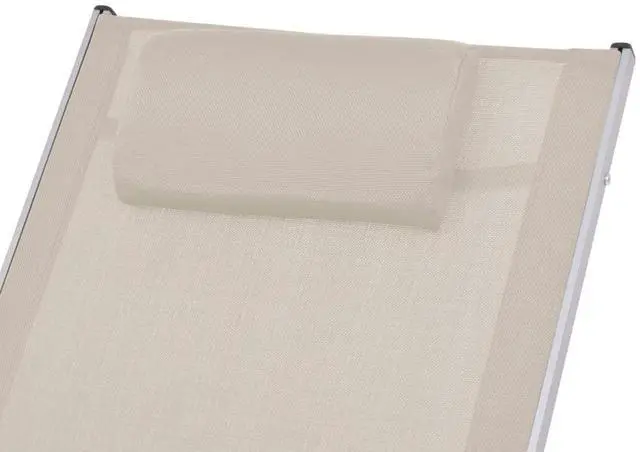 Alt view image 15 of 17 - vidaXL Outdoor Rocking Chair Cream Textilene