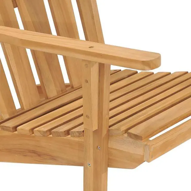 Alt view image 12 of 13 - vidaXL Adirondack Chair Solid Teak Wood