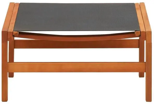 Alt view image 5 of 7 - vidaXL Garden Chair Black Solid eucalyptus wood Regular size