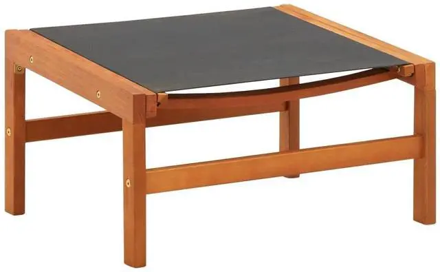 Alt view image 6 of 7 - vidaXL Garden Chair Black Solid eucalyptus wood Regular size