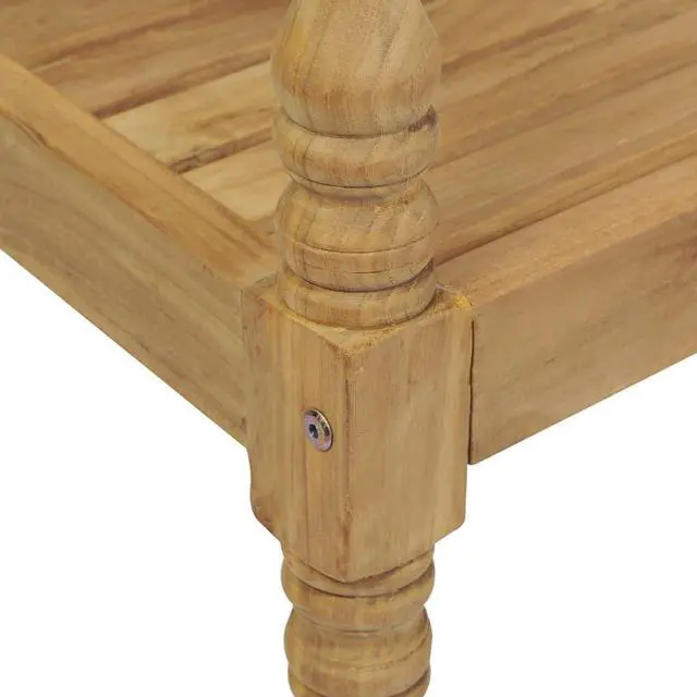 Alt view image 7 of 7 - vidaXL 4x Solid Teak Wood Batavia Chairs with Cushions Wooden Garden Chair