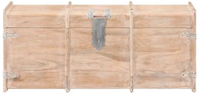 Alt view image 10 of 14 - vidaXL Storage Chest 35.4"x15.7"x15.7" Solid Acacia Wood