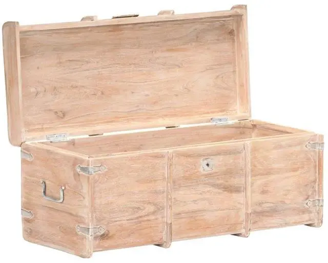 Alt view image 9 of 14 - vidaXL Storage Chest 35.4"x15.7"x15.7" Solid Acacia Wood