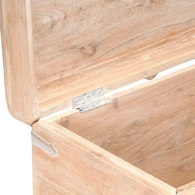 Alt view image 13 of 14 - vidaXL Storage Chest 35.4"x15.7"x15.7" Solid Acacia Wood