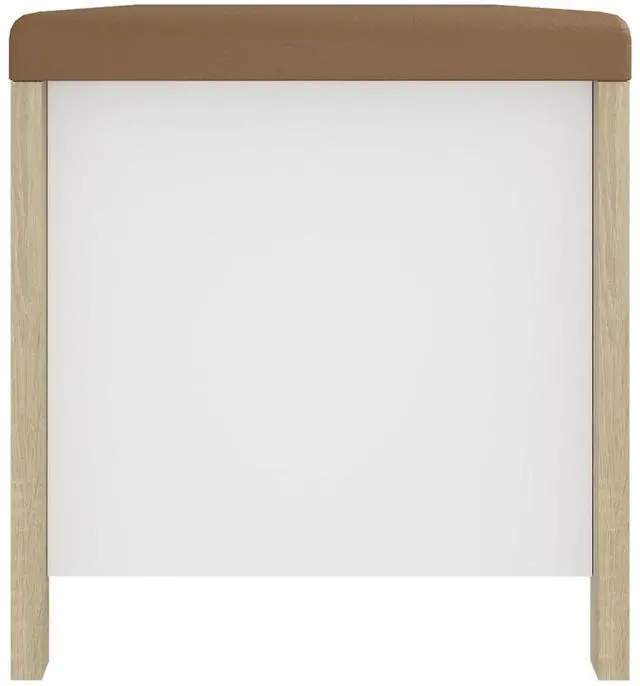 Alt view image 6 of 7 - vidaXL Storage Box White and Sonoma Oak