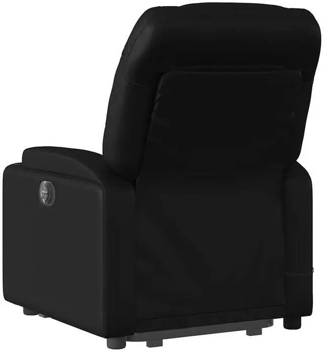 Alt view image 5 of 7 - vidaXL Stand up Massage Recliner Chair Power Lift Armchair Black Faux Leather