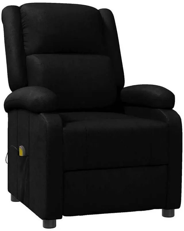 Alt view image 2 of 7 - vidaXL Massage Chair Black Faux Leather massage reclining chair