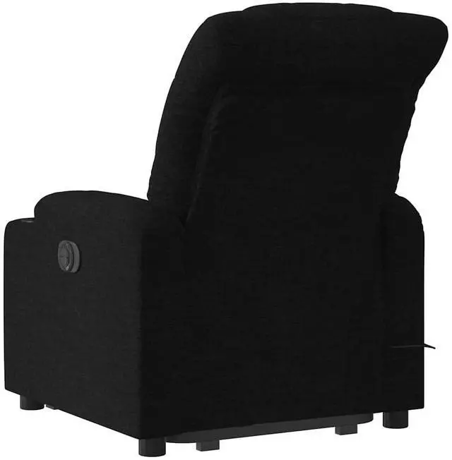 Alt view image 5 of 7 - vidaXL Stand up Massage Recliner Chair Power Lift for Elderly Black Fabric