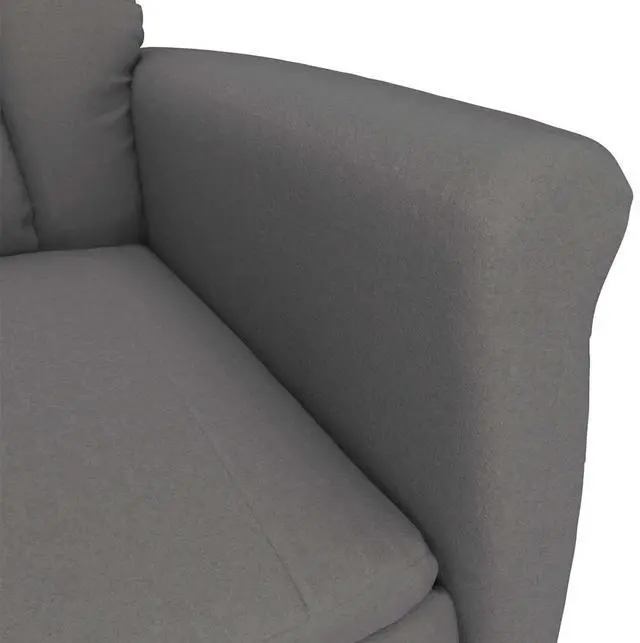 Alt view image 5 of 6 - vidaXL Massage Chair Dark gray 70.5 x 96.5 x 95 cm Polyester