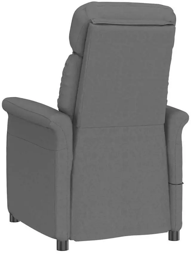 Alt view image 4 of 6 - vidaXL Massage Chair Dark gray 70.5 x 96.5 x 95 cm Polyester