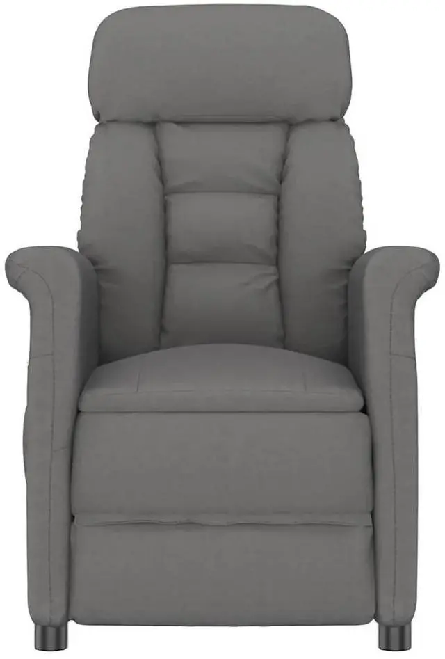 Alt view image 3 of 6 - vidaXL Massage Chair Dark gray 70.5 x 96.5 x 95 cm Polyester