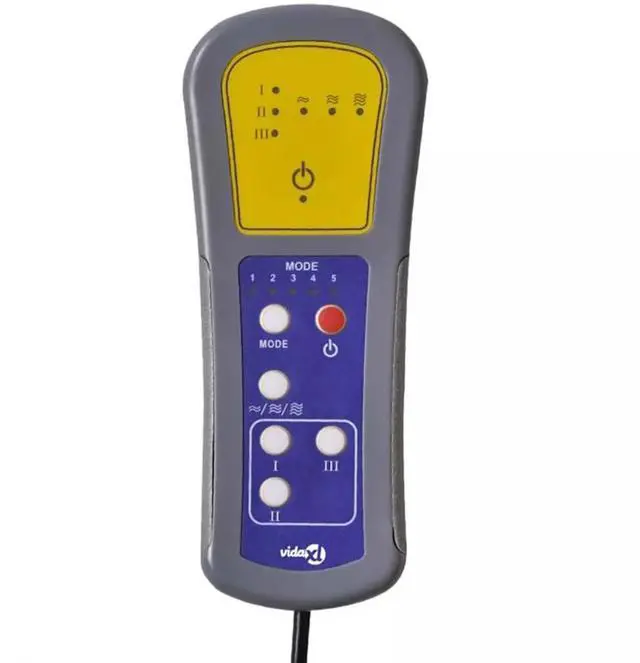 Alt view image 6 of 7 - vidaXL Massage Chair Cream 70.5 x 96.5 x 95 cm Fabric and metal