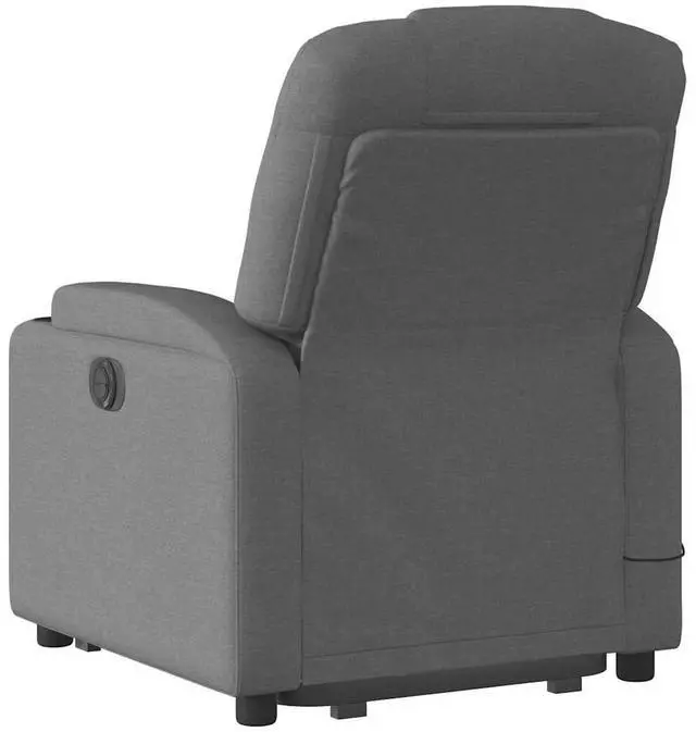 Alt view image 7 of 7 - vidaXL Electric Stand up Massage Recliner Chair Armchair Dark Gray Fabric
