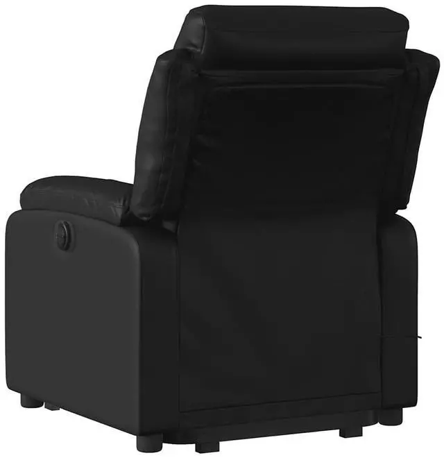 Alt view image 7 of 7 - vidaXL Electric Stand up Massage Recliner Chair Armchair Black Faux Leather